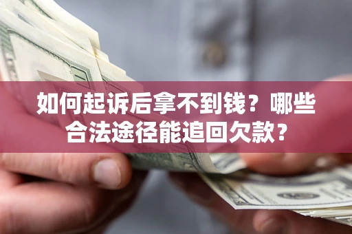 武汉如何起诉后拿不到钱？哪些合法途径能追回欠款？