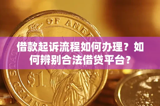 武汉借款起诉流程如何办理？如何辨别合法借贷平台？