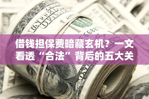 武汉借钱担保费暗藏玄机？一文看透“合法”背后的五大关键陷阱