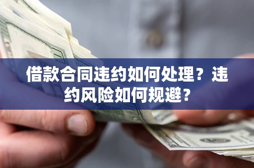 武汉借款合同违约如何处理？违约风险如何规避？