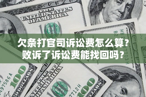 武汉欠条打官司诉讼费怎么算？败诉了诉讼费能找回吗？