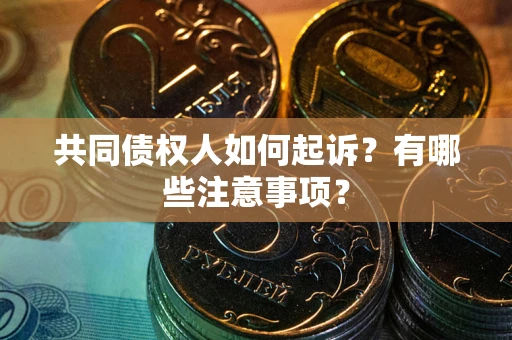 武汉共同债权人如何起诉？有哪些注意事项？
