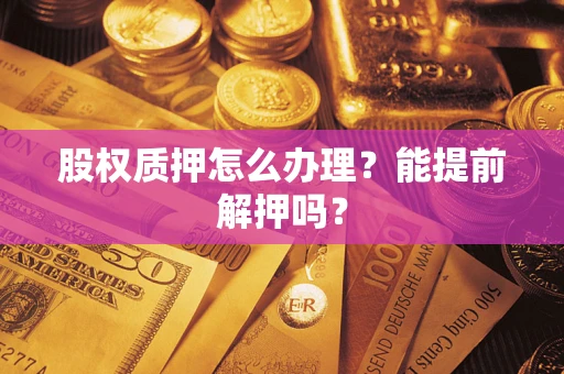 武汉股权质押怎么办理？能提前解押吗？
